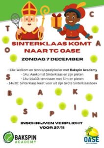 SINTERKLAAS KOMT NAAR TC OASE